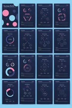 Modern infographic vector elements for business brochures. Use in website, co Stock Illustration
