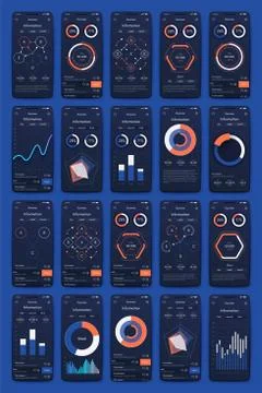 Modern infographic vector elements for business brochures. Use in website, co Illustrazione stock