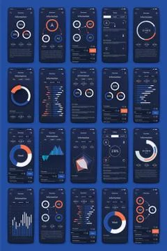 Modern infographic vector elements for business brochures. Use in website, co 스톡 일러스트