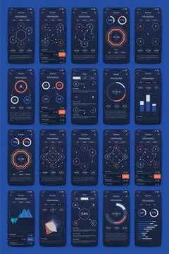 Modern infographic vector elements for business brochures. Use in website, co Illustrazione stock