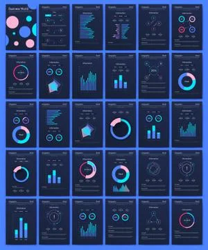 Modern infographic vector elements for business brochures. Use in website, co Illustrazione stock