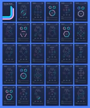 Modern infographic vector elements for business brochures. Use in website, co Illustrazione stock