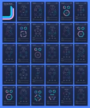Modern infographic vector elements for business brochures. Use in website, co Stock Illustration