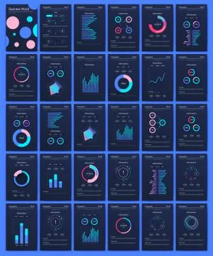 Modern infographic vector elements for business brochures. Use in website, co Illustrazione stock