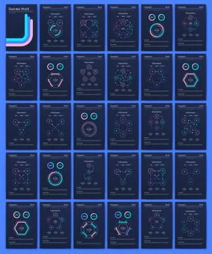 Modern infographic vector elements for business brochures. Use in website, co Illustrazione stock