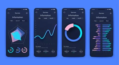 Modern infographic vector elements for business brochures. Use in website, co Stock Illustration