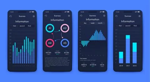Modern infographic vector elements for business brochures. Use in website, co 스톡 일러스트