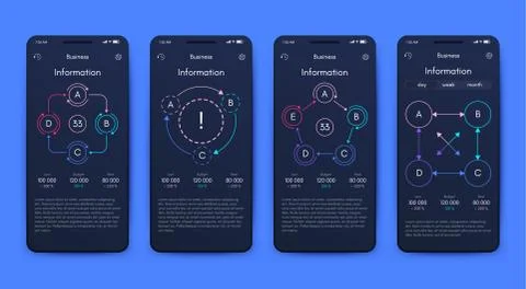 Modern infographic vector elements for business brochures. Use in website, co イラスト素材