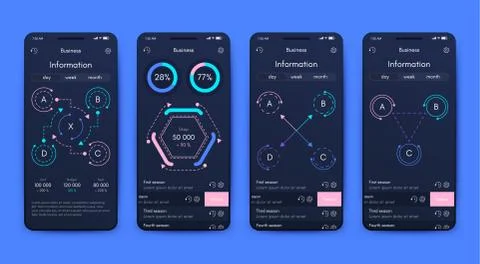 Modern infographic vector elements for business brochures. Use in website, co 스톡 일러스트