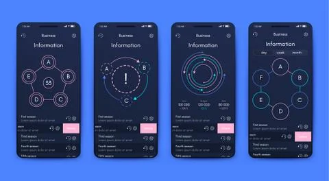 Modern infographic vector elements for business brochures. Use in website, co Stock Illustration