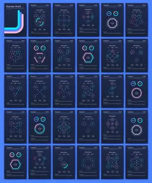 Modern infographic vector elements for business brochures. Use in website, co Stock Illustration