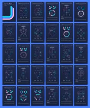 Modern infographic vector elements for business brochures. Use in website, co Stock Illustration