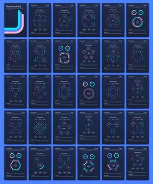Modern infographic vector elements for business brochures. Use in website, co Stock Illustration