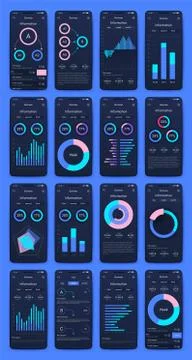 Modern infographic vector elements for business brochures. Use in website, co Stock Illustration