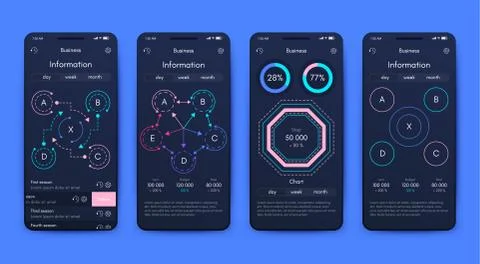 Modern infographic vector elements for business brochures. Use in website, co 스톡 일러스트