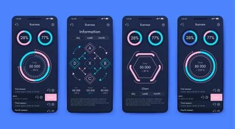 Modern infographic vector elements for business brochures. Use in website, co Stock Illustration