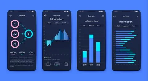 Modern infographic vector elements for business brochures. Use in website, co Illustrazione stock