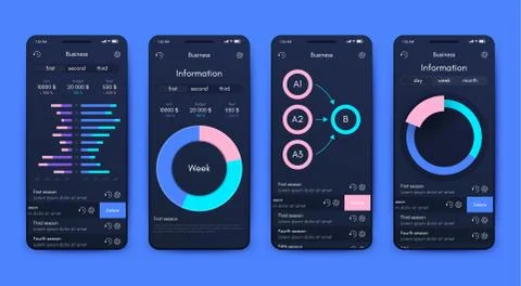 Modern infographic vector elements for business brochures. Use in website, co Stock Illustration