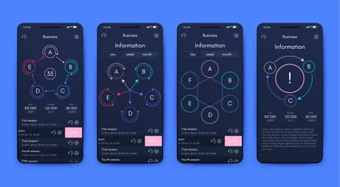 Modern infographic vector elements for business brochures. Use in website, co Stock Illustration