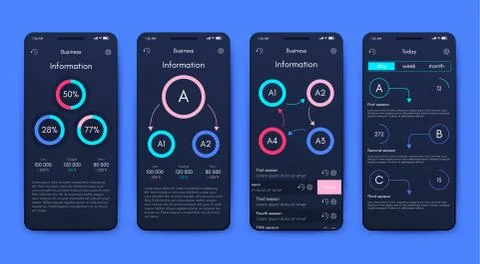 Modern infographic vector elements for business brochures. Use in website, co Stock Illustration