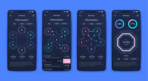 Modern infographic vector elements for business brochures. Use in website, co Stock Illustration