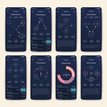 Modern infographic vector elements for business brochures. Use in website, co Stock Illustration