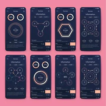 Modern infographic vector elements for business brochures. Use in website, co Illustrazione stock