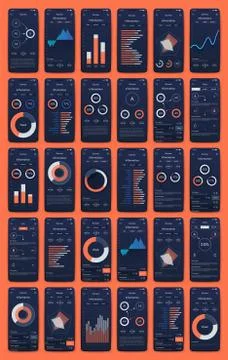 Modern infographic vector elements for business brochures. Use in website, co Stockillustratie