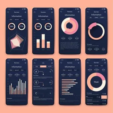 Modern infographic vector elements for business brochures. Use in website, co Stock Illustration