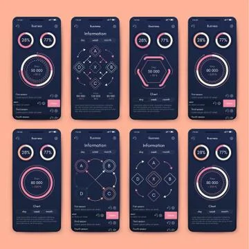 Modern infographic vector elements for business brochures. Use in website, co Stock Illustration