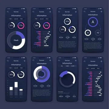 Modern infographic vector elements for business brochures. Use in website, co Stock Illustration