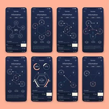 Modern infographic vector elements for business brochures. Use in website, co Stockillustratie