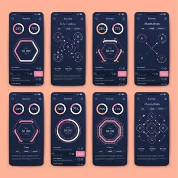 Modern infographic vector elements for business brochures. Use in website, co Illustrazione stock