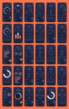Modern infographic vector elements for business brochures. Use in website, co Stock Illustration