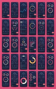 Modern infographic vector elements for business brochures. Use in website, co Stock Illustration