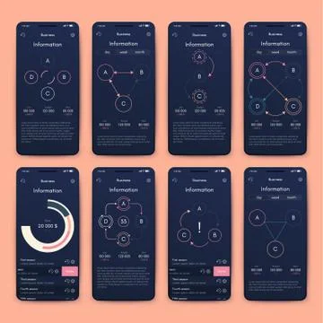 Modern infographic vector elements for business brochures. Use in website, co 스톡 일러스트