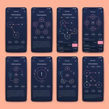 Modern infographic vector elements for business brochures. Use in website, co Illustrazione stock