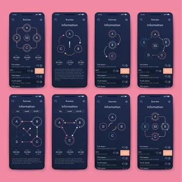 Modern infographic vector elements for business brochures. Use in website, co Stock Illustration