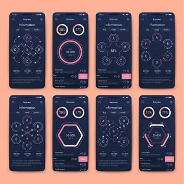 Modern infographic vector elements for business brochures. Use in website, co Stock Illustration