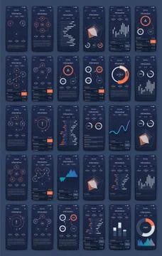 Modern infographic vector elements for business brochures. Use in website, co Stock Illustration