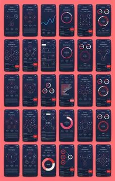 Modern infographic vector elements for business brochures. Use in website, co イラスト素材