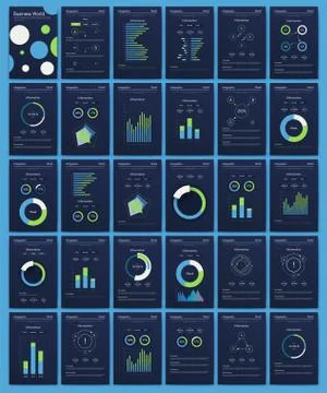 Modern infographic vector elements for business brochures. Use in website, co Stock Illustration