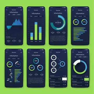 Modern infographic vector elements for business brochures. Use in website, co Stock Illustration