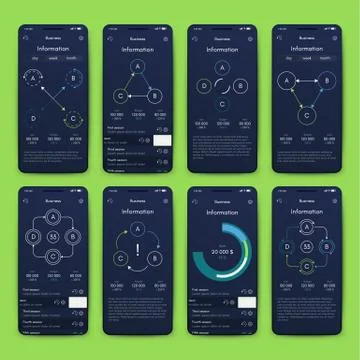 Modern infographic vector elements for business brochures. Use in website, co Illustrazione stock