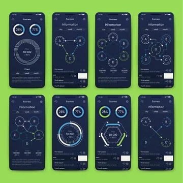 Modern infographic vector elements for business brochures. Use in website, co Stock Illustration