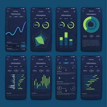 Modern infographic vector elements for business brochures. Use in website, co Stock Illustration