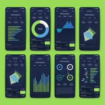 Modern infographic vector elements for business brochures. Use in website, co Stock Illustration