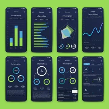 Modern infographic vector elements for business brochures. Use in website, co Illustrazione stock