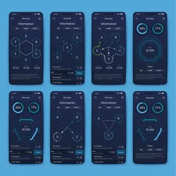 Modern infographic vector elements for business brochures. Use in website, co Illustrazione stock