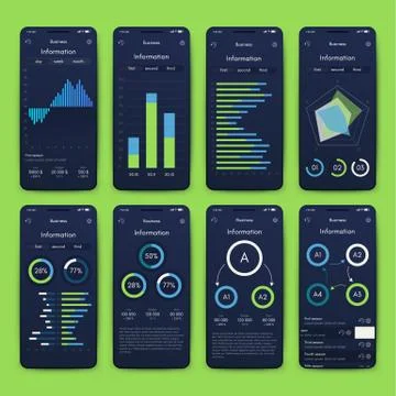 Modern infographic vector elements for business brochures. Use in website, co Stock Illustration